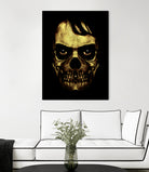 Angry Skull Monster Poster by Daniel Ferreira-Leites on GIANT ART - black photo manipulation