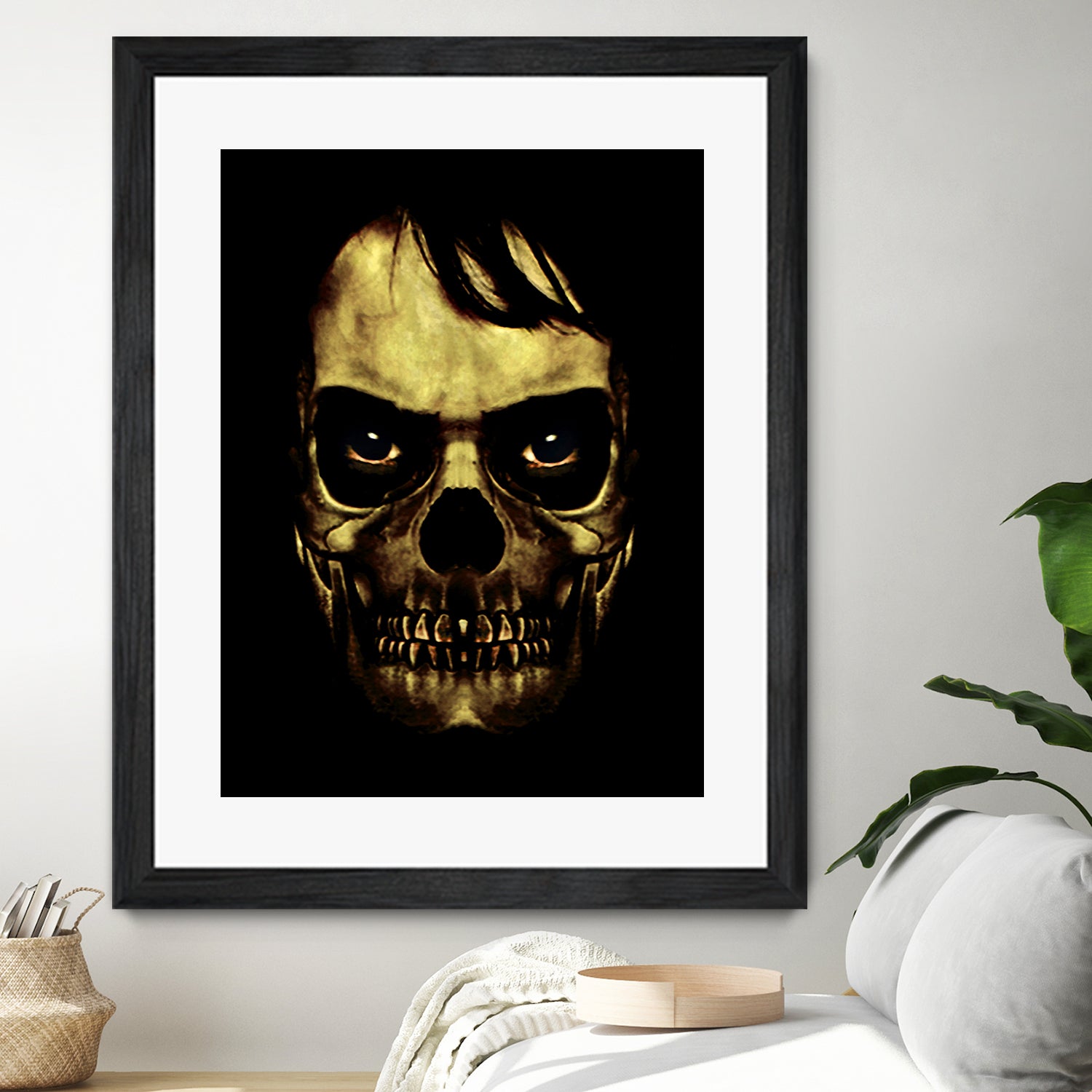 Angry Skull Monster Poster by Daniel Ferreira-Leites on GIANT ART - black photo manipulation