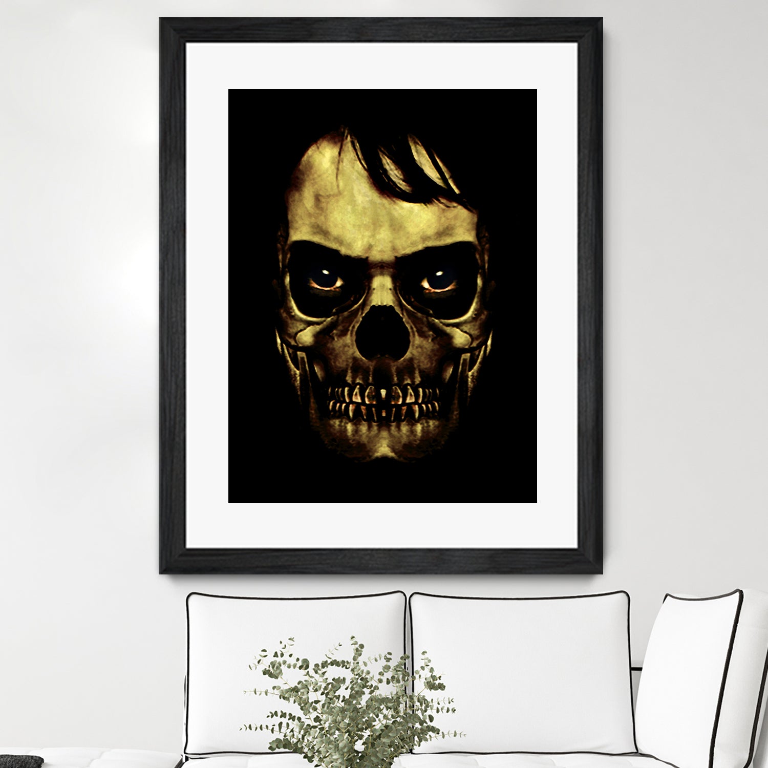 Angry Skull Monster Poster by Daniel Ferreira-Leites on GIANT ART - black photo manipulation