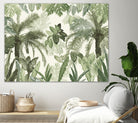 Modern Vintage Tropical Jungle Leaves 1 by Anitas Bellas Art on GIANT ART - coastal