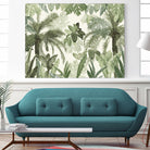 Modern Vintage Tropical Jungle Leaves 1 by Anitas Bellas Art on GIANT ART - coastal