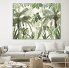 Modern Vintage Tropical Jungle Leaves 1 by Anitas Bellas Art on GIANT ART - coastal