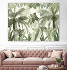 Modern Vintage Tropical Jungle Leaves 1 by Anitas Bellas Art on GIANT ART - coastal