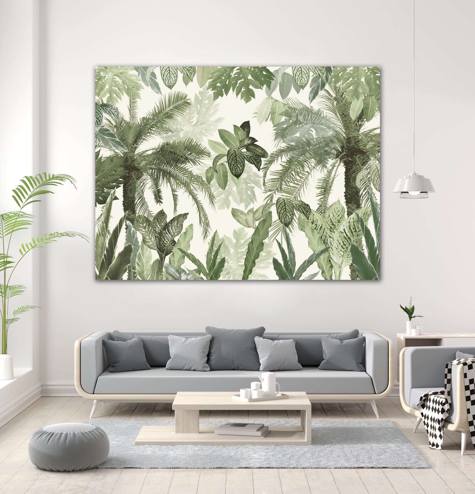 Modern Vintage Tropical Jungle Leaves 1 by Anitas Bellas Art on GIANT ART - coastal