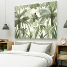 Modern Vintage Tropical Jungle Leaves 1 by Anitas Bellas Art on GIANT ART - coastal