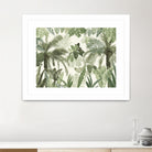 Modern Vintage Tropical Jungle Leaves 1 by Anitas Bellas Art on GIANT ART - coastal