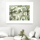 Modern Vintage Tropical Jungle Leaves 1 by Anitas Bellas Art on GIANT ART - coastal