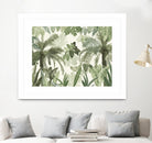 Modern Vintage Tropical Jungle Leaves 1 by Anitas Bellas Art on GIANT ART - coastal