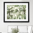 Modern Vintage Tropical Jungle Leaves 1 by Anitas Bellas Art on GIANT ART - coastal