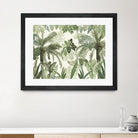 Modern Vintage Tropical Jungle Leaves 1 by Anitas Bellas Art on GIANT ART - coastal