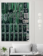 Printed circuit board circuits by Wiguna Asmorohadi on GIANT ART - green vector illustration