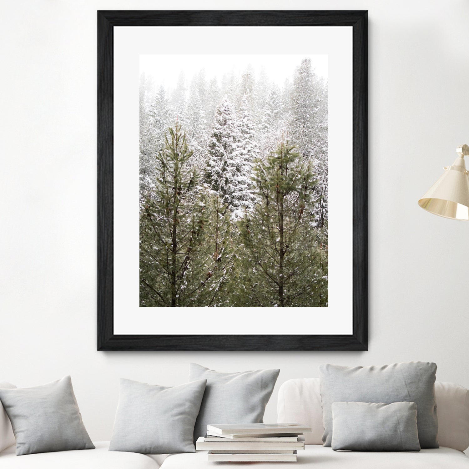 Winter in the Forest by Arlene Carley on GIANT ART - green photo manipulation