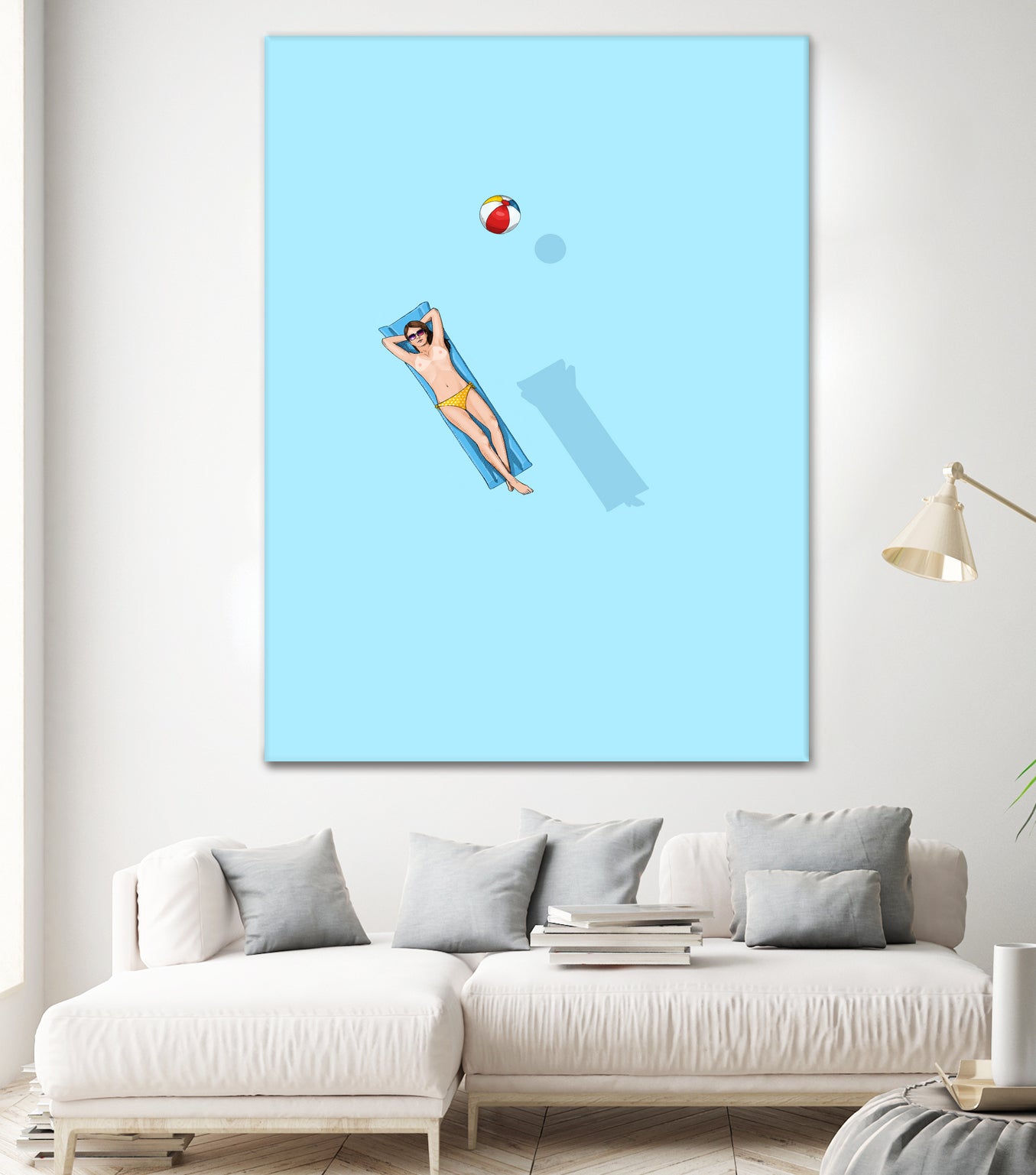 Float - Under the sun by Jason Ratliff on GIANT ART - blue digital painting