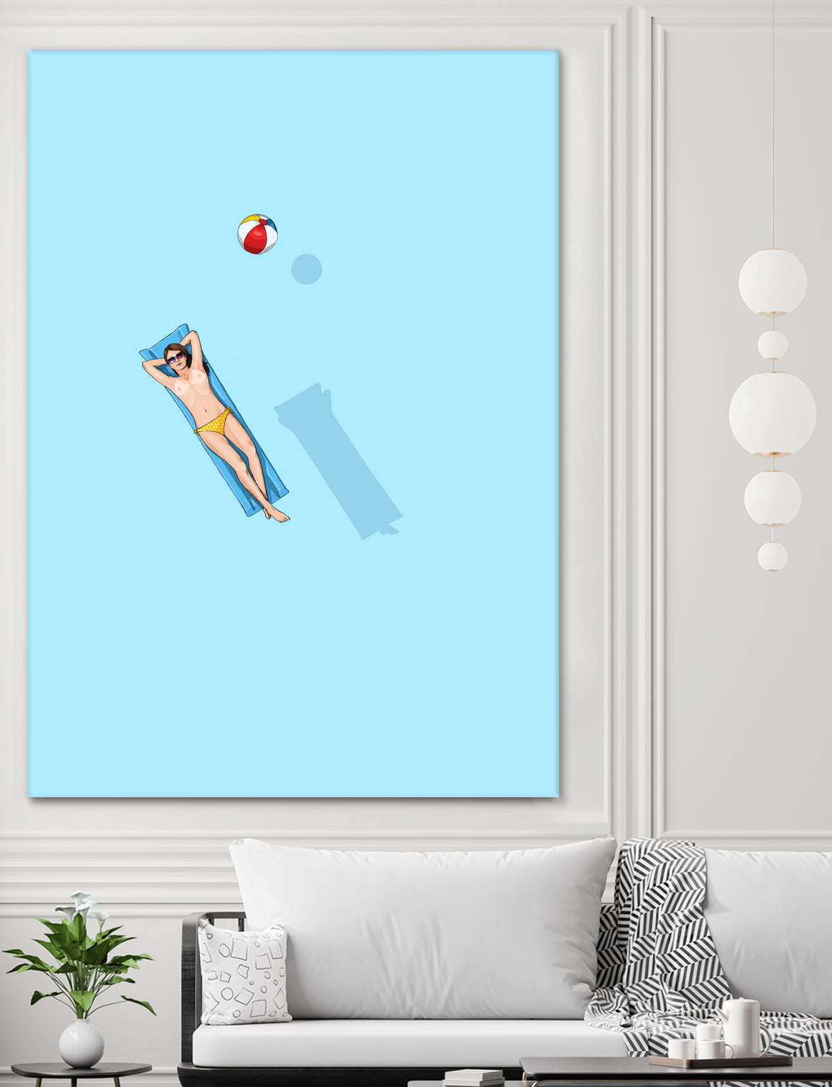 Float - Under the sun by Jason Ratliff on GIANT ART - blue digital painting