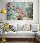 berries in snow by Amy Buxton on GIANT ART - red photo illustration