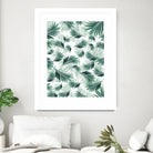 Tropical Green Palms Pattern #1 #tropical #decor #art by Anita & Bella Jantz on GIANT ART - green photo illustration