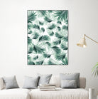 Tropical Green Palms Pattern #1 #tropical #decor #art by Anita & Bella Jantz on GIANT ART - green photo illustration