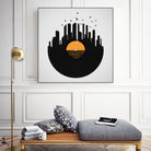 Vinyl City by Yuri Chagas Lobo on GIANT ART - black vector illustration