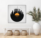 Vinyl City by Yuri Chagas Lobo on GIANT ART - black vector illustration