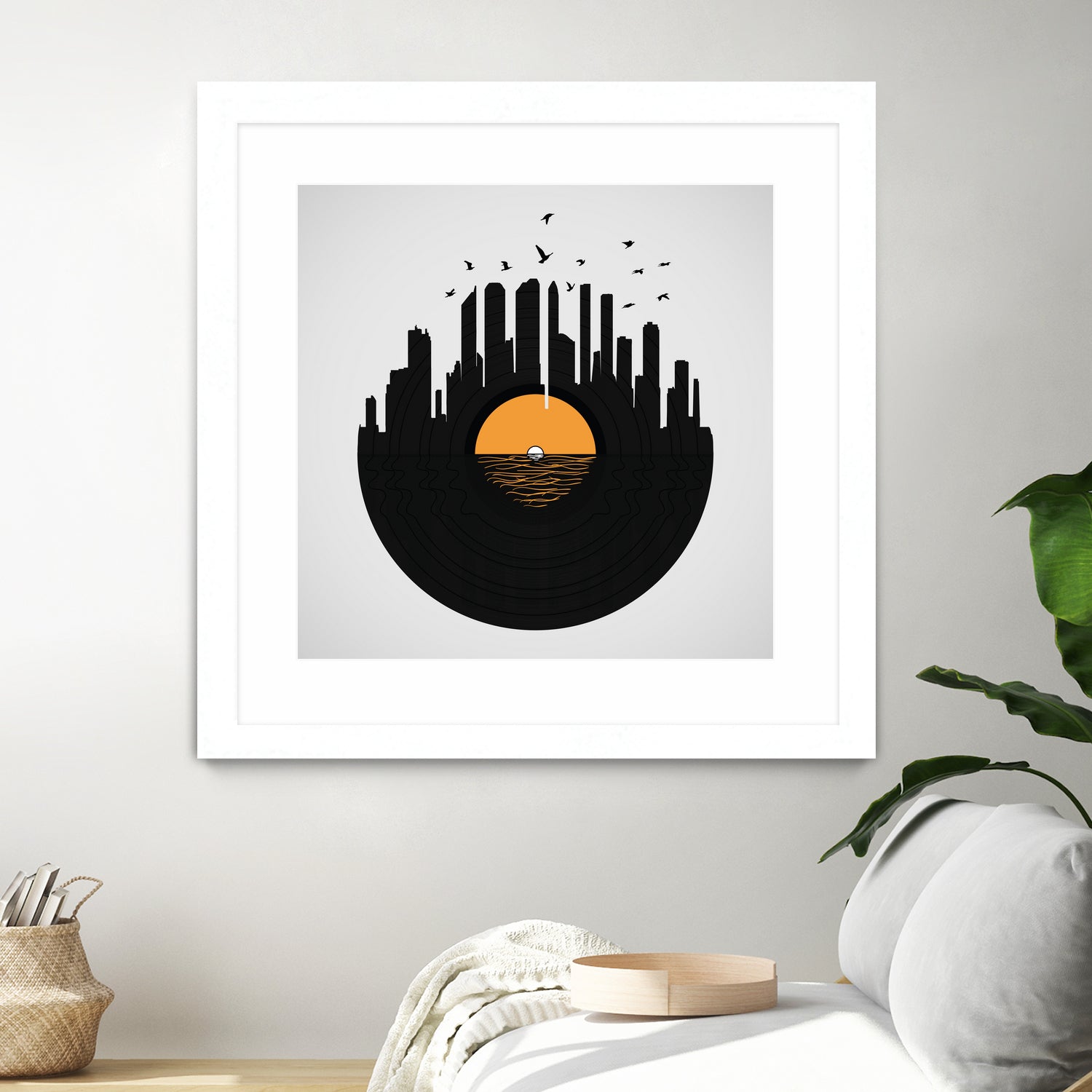 Vinyl City by Yuri Chagas Lobo on GIANT ART - black vector illustration