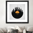 Vinyl City by Yuri Chagas Lobo on GIANT ART - black vector illustration