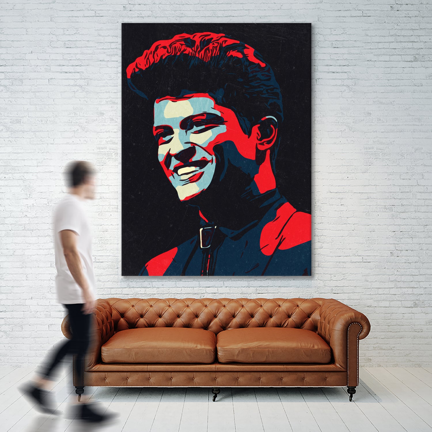 Bruno Mars by 1x Merch on GIANT ART - red digital painting