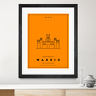 Minimal Madrid City Poster by Kursat Unsal on GIANT ART - red vector illustration