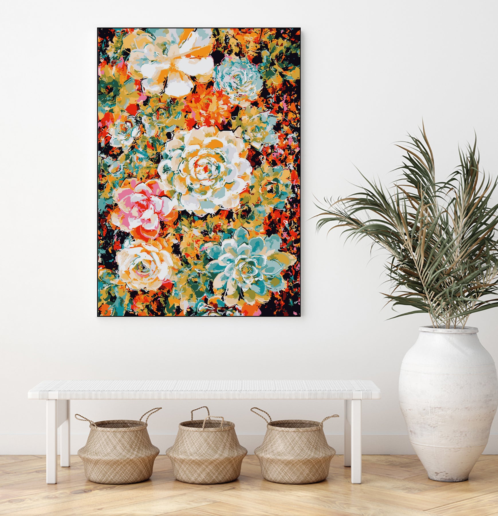 Floral Desert by Lisa Raymond on GIANT ART - orange digital painting