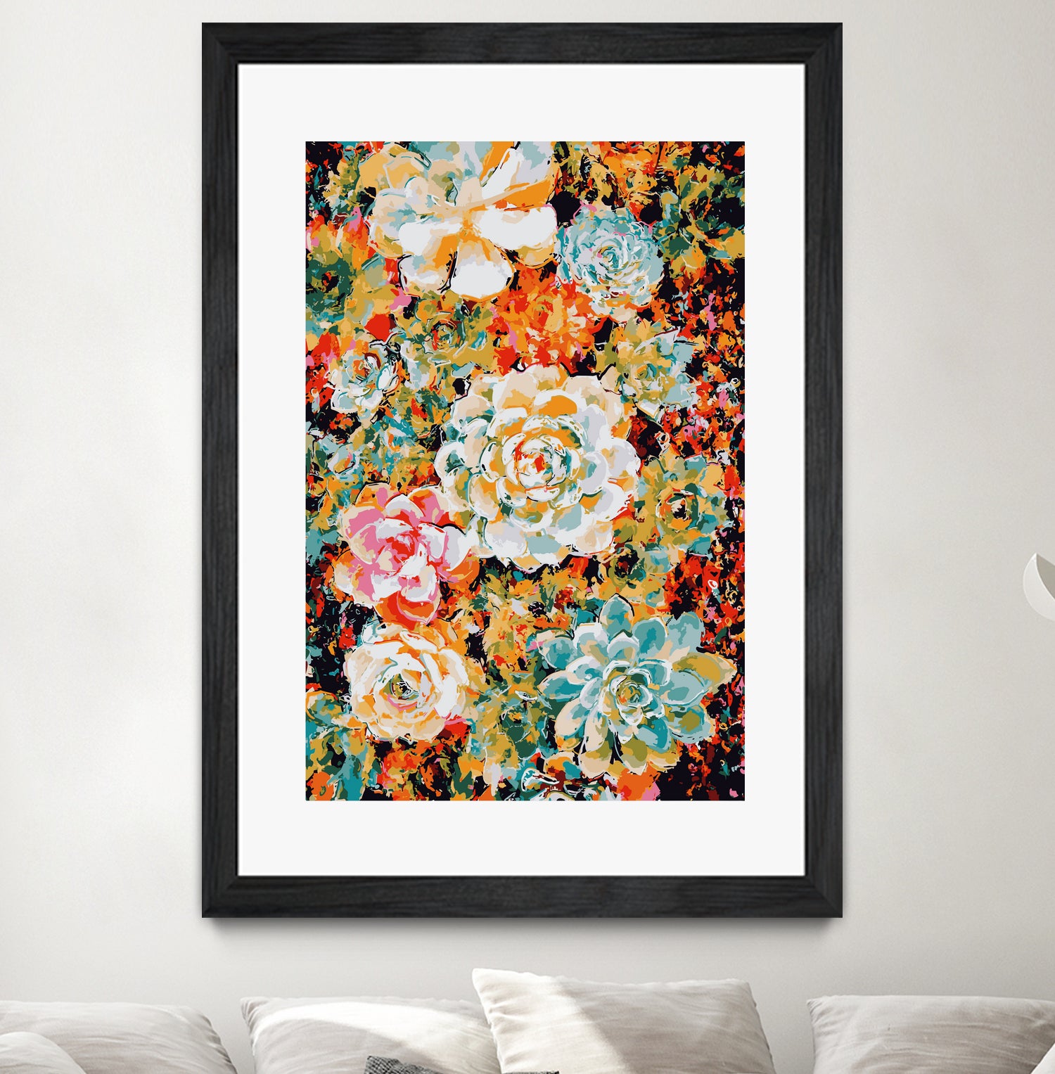 Floral Desert by Lisa Raymond on GIANT ART - orange digital painting