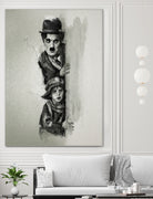 Charlie Chaplin - The Kid by Claudio Tosi on GIANT ART - black digital painting