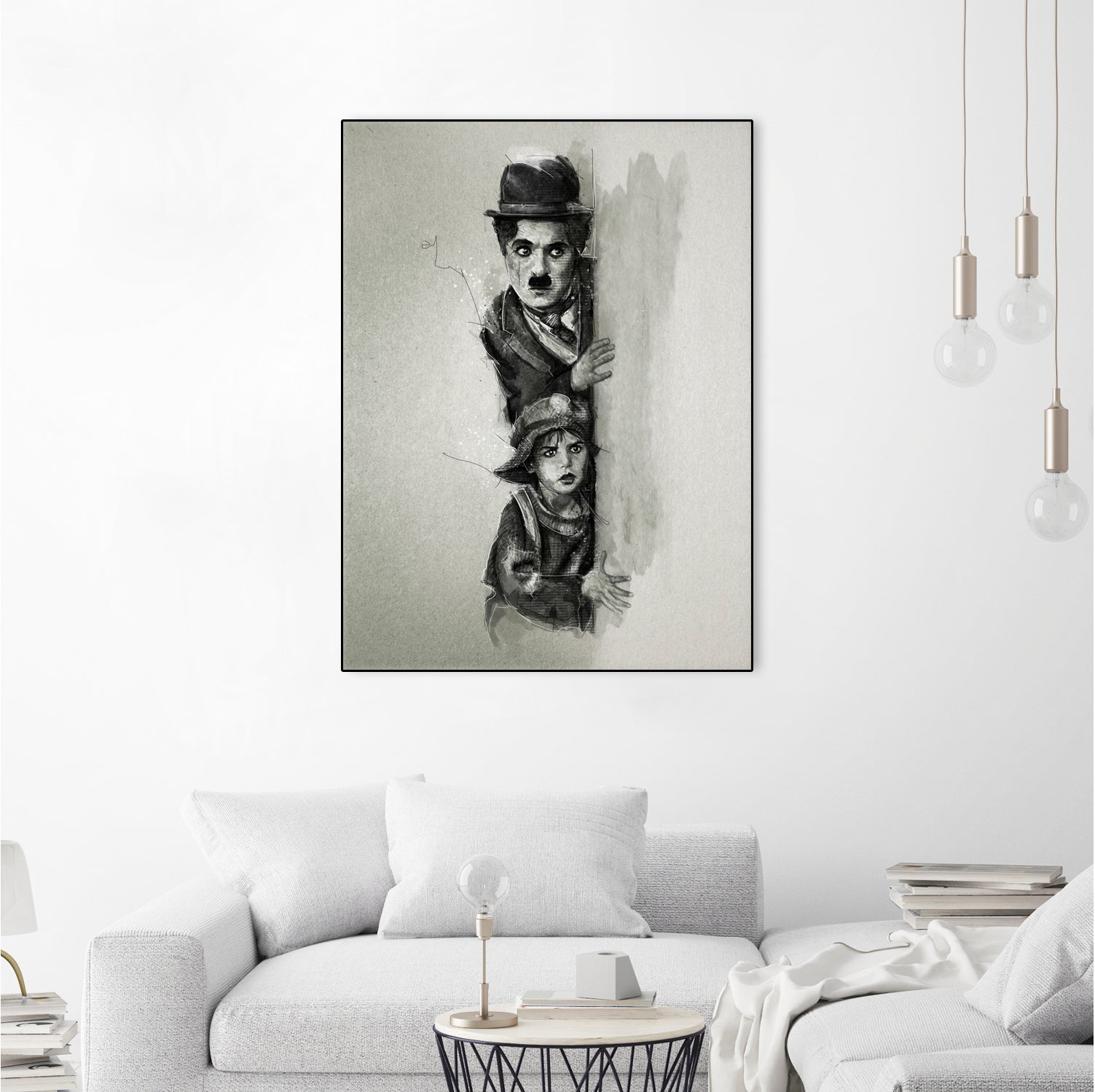 Charlie Chaplin - The Kid by Claudio Tosi on GIANT ART - black digital painting