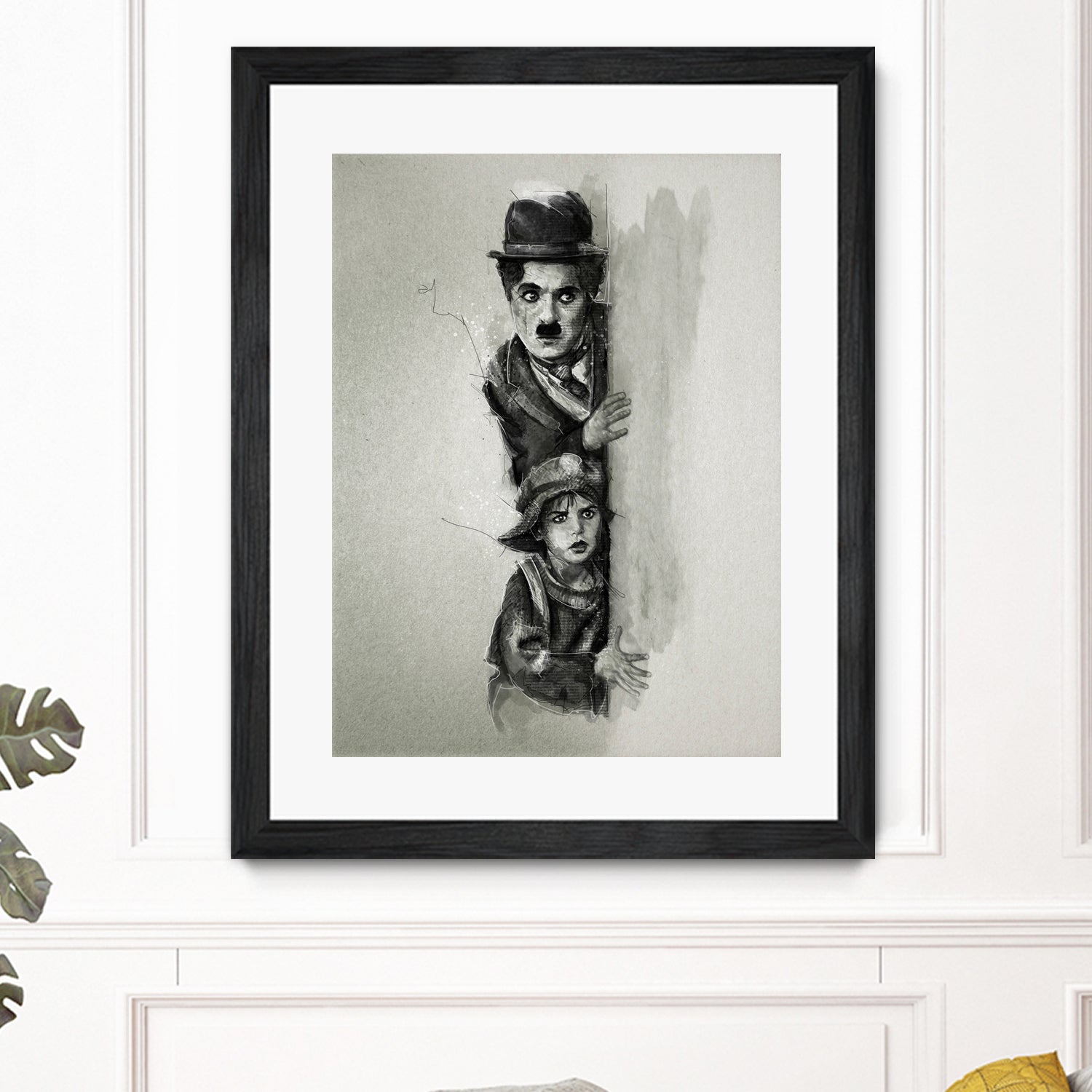 Charlie Chaplin - The Kid by Claudio Tosi on GIANT ART - black digital painting