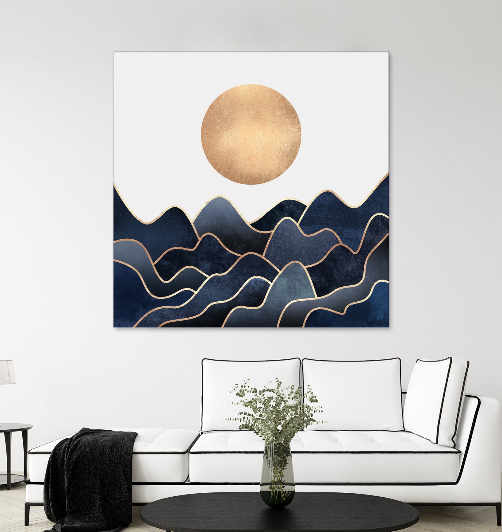 Waves 1 by Elisabeth Fredriksson on GIANT ART - blue digital painting