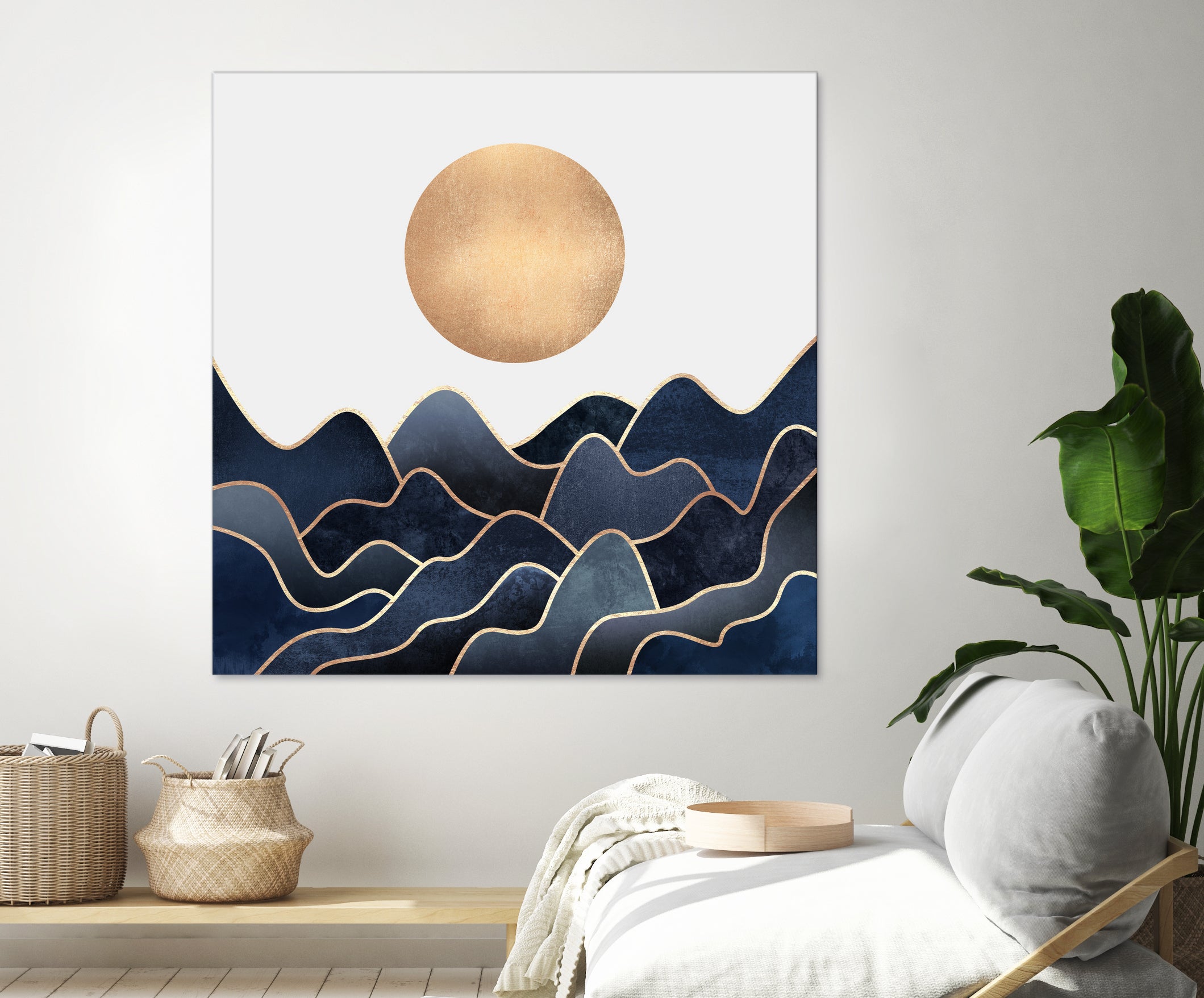 Waves 1 by Elisabeth Fredriksson on GIANT ART - blue digital painting