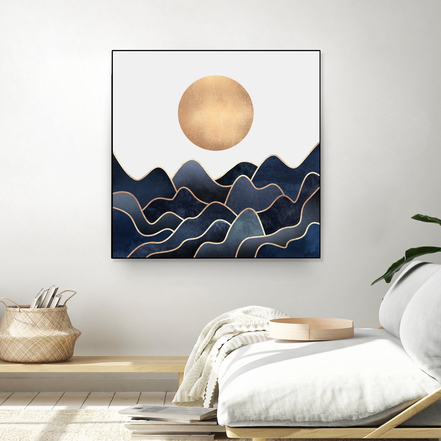 Waves 1 by Elisabeth Fredriksson on GIANT ART - blue digital painting