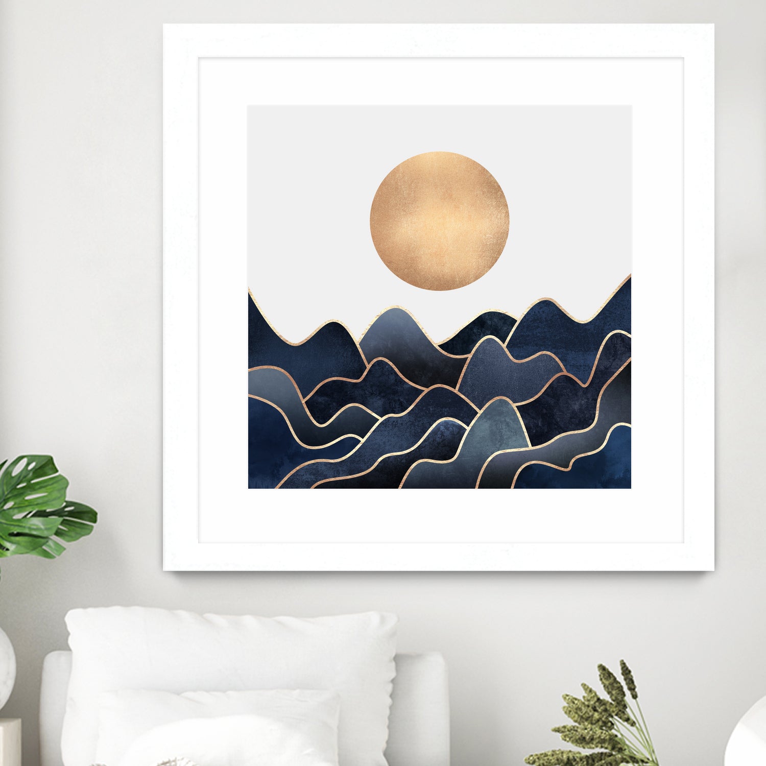 Waves 1 by Elisabeth Fredriksson on GIANT ART - blue digital painting