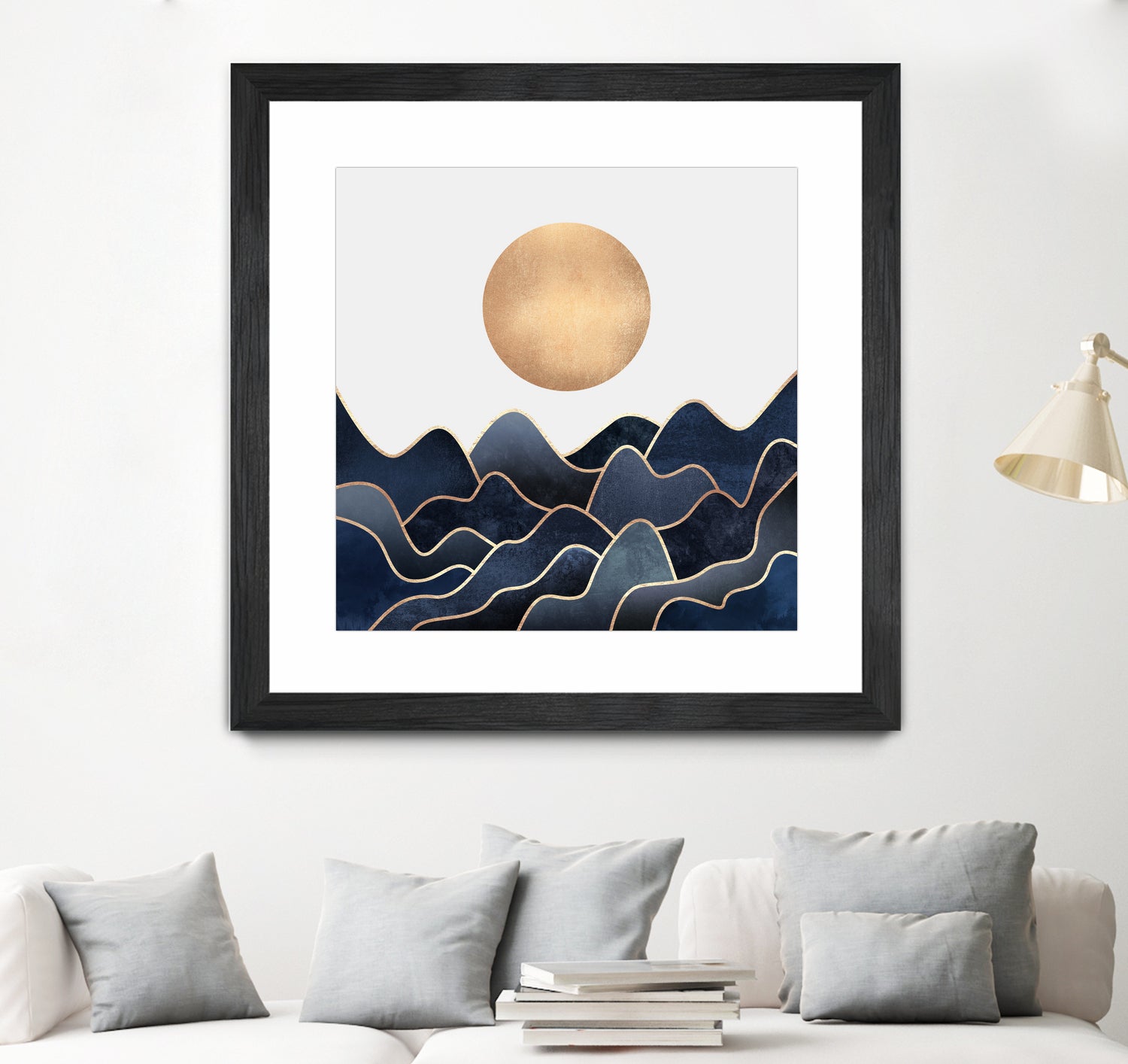 Waves 1 by Elisabeth Fredriksson on GIANT ART - blue digital painting