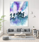 Mountain Magic  Watercolor by Jen Merli on GIANT ART - blue mixed media