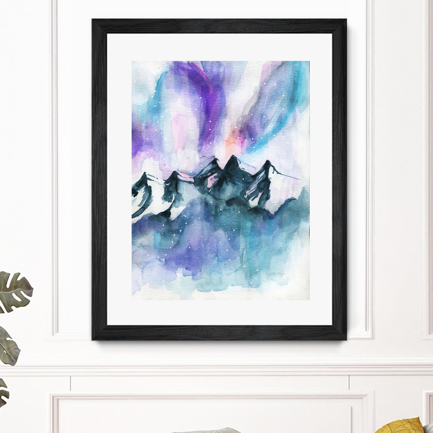 Mountain Magic  Watercolor by Jen Merli on GIANT ART - blue mixed media