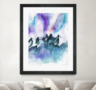 Mountain Magic  Watercolor by Jen Merli on GIANT ART - blue mixed media