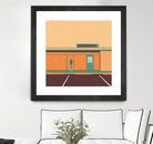 Desert Laundromat by Ben Stevens on GIANT ART - orange vector illustration