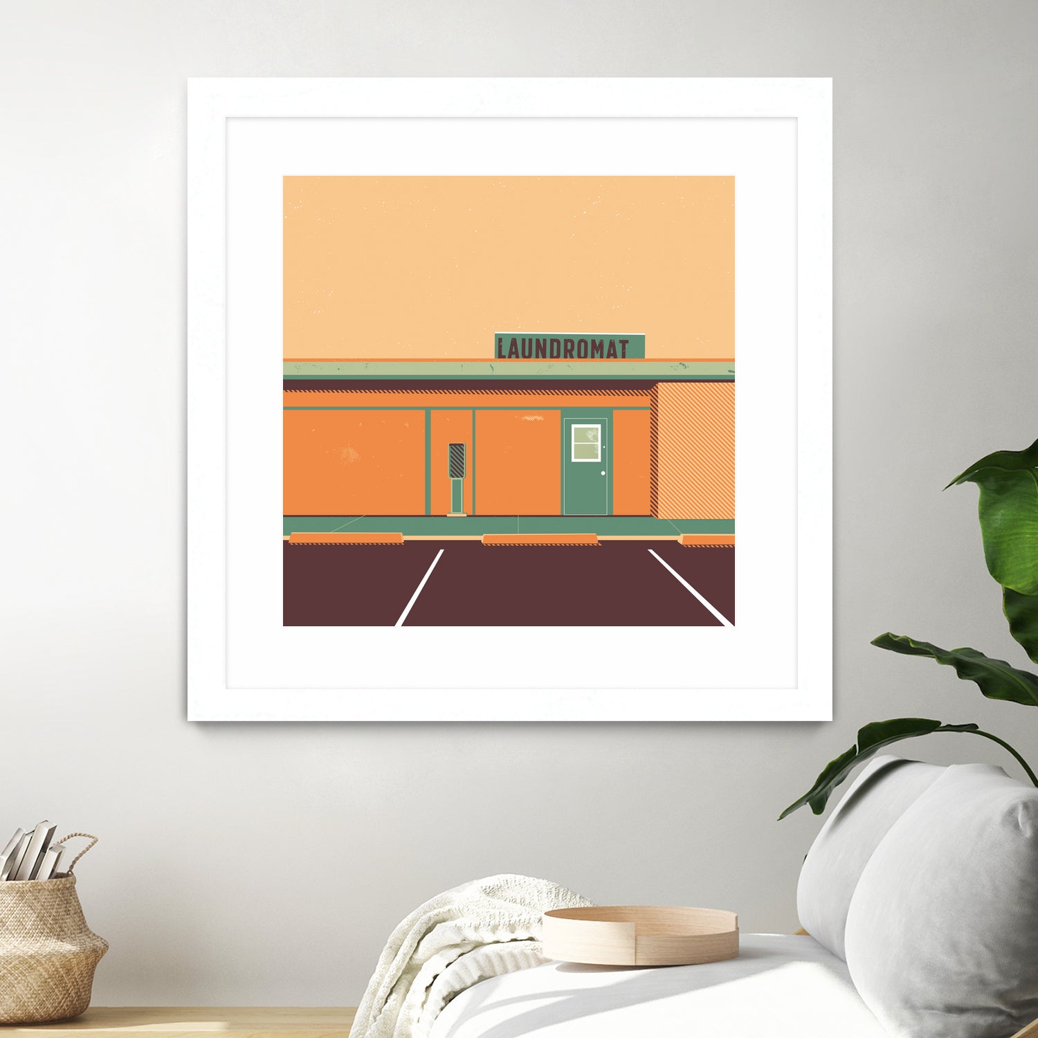 Desert Laundromat by Ben Stevens on GIANT ART - orange vector illustration