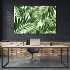 Palm Leaves Pattern Love 2 by Anitas Bellas Art on GIANT ART - coastal