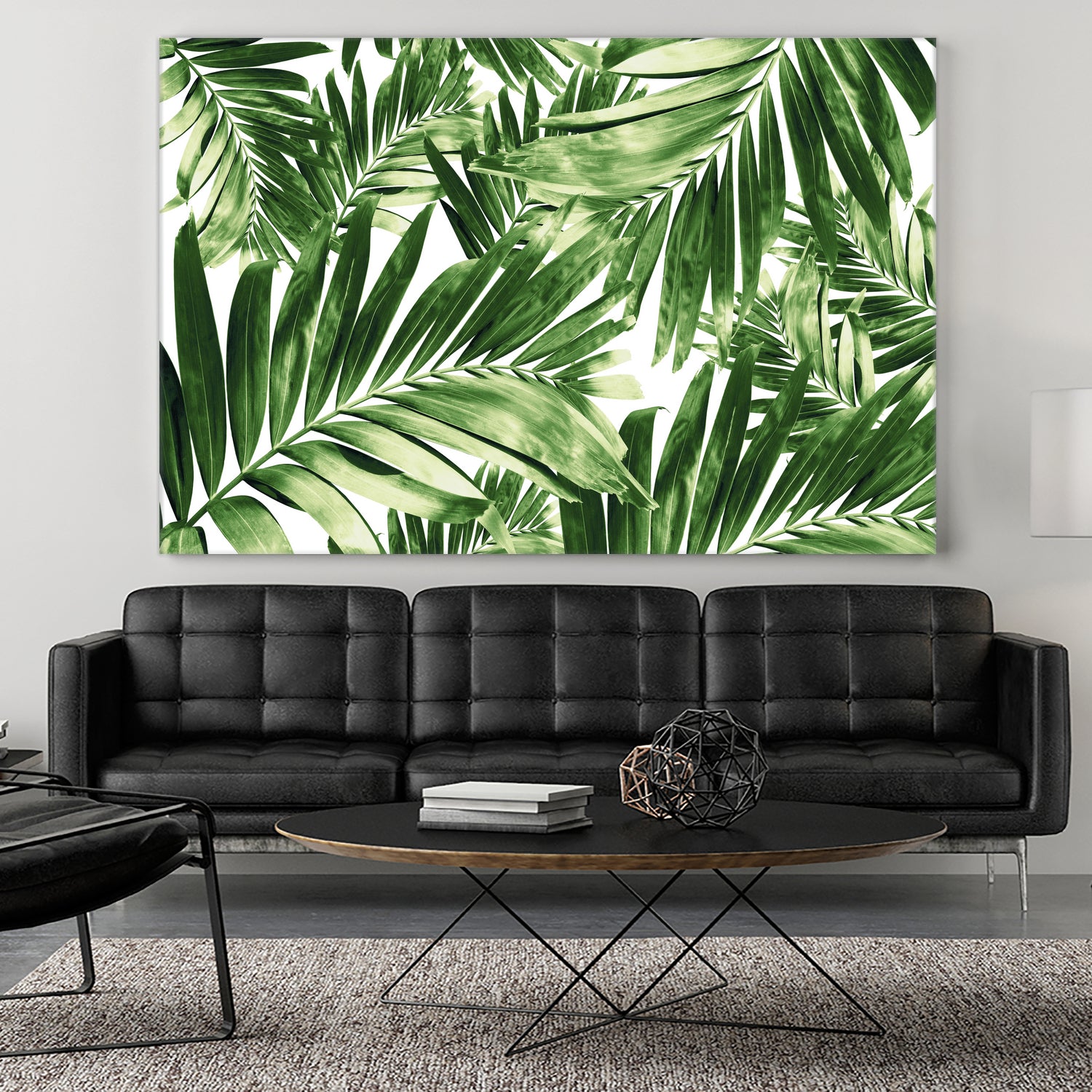 Palm Leaves Pattern Love 2 by Anitas Bellas Art on GIANT ART - coastal