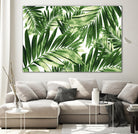 Palm Leaves Pattern Love 2 by Anitas Bellas Art on GIANT ART - coastal