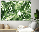 Palm Leaves Pattern Love 2 by Anitas Bellas Art on GIANT ART - coastal