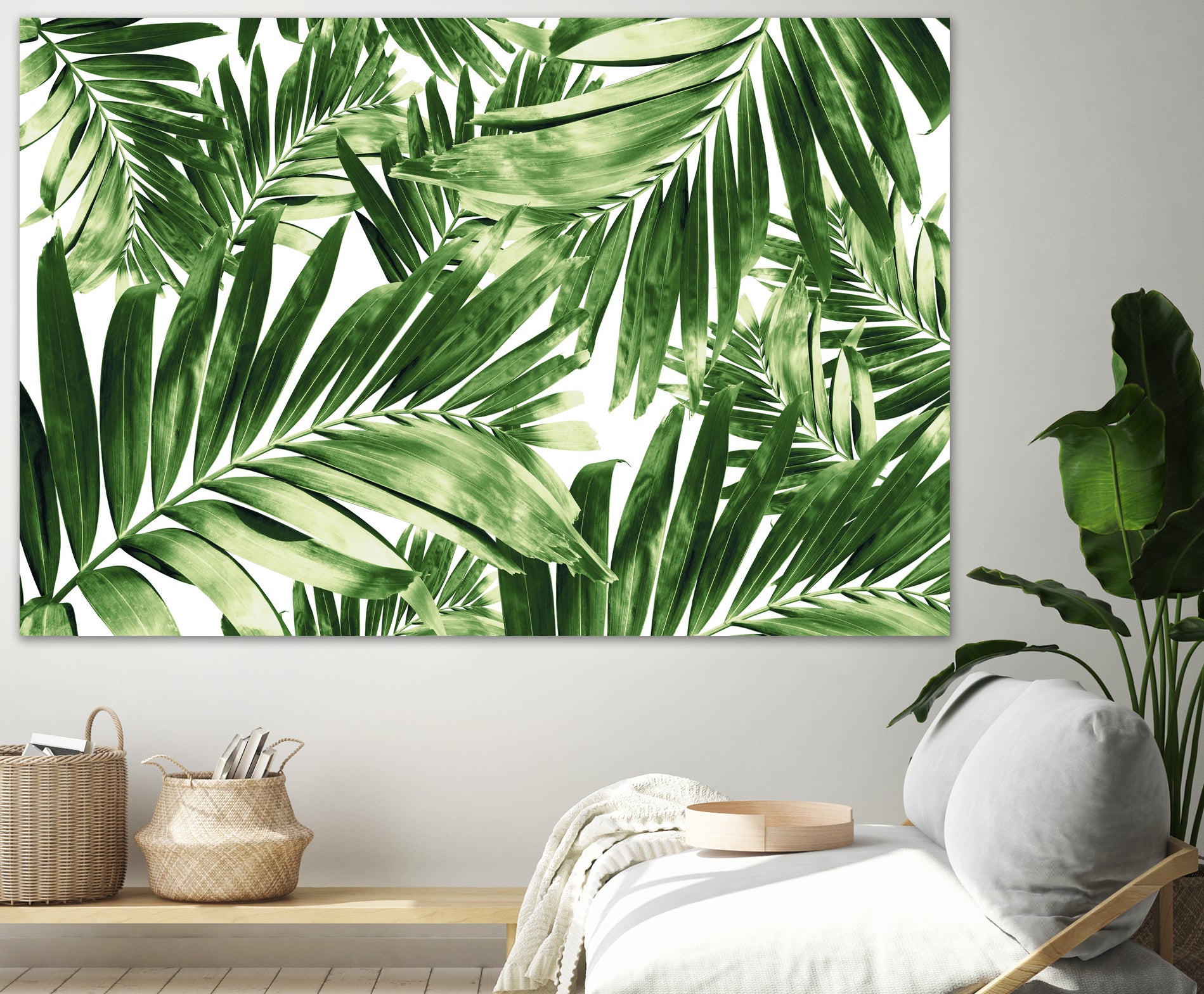 Palm Leaves Pattern Love 2 by Anitas Bellas Art on GIANT ART - coastal