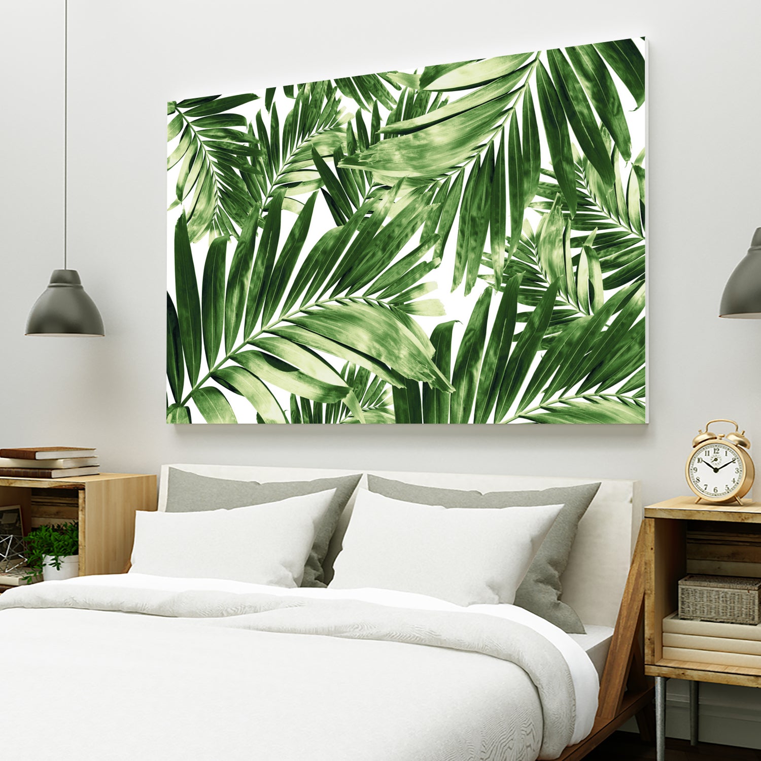 Palm Leaves Pattern Love 2 by Anitas Bellas Art on GIANT ART - coastal