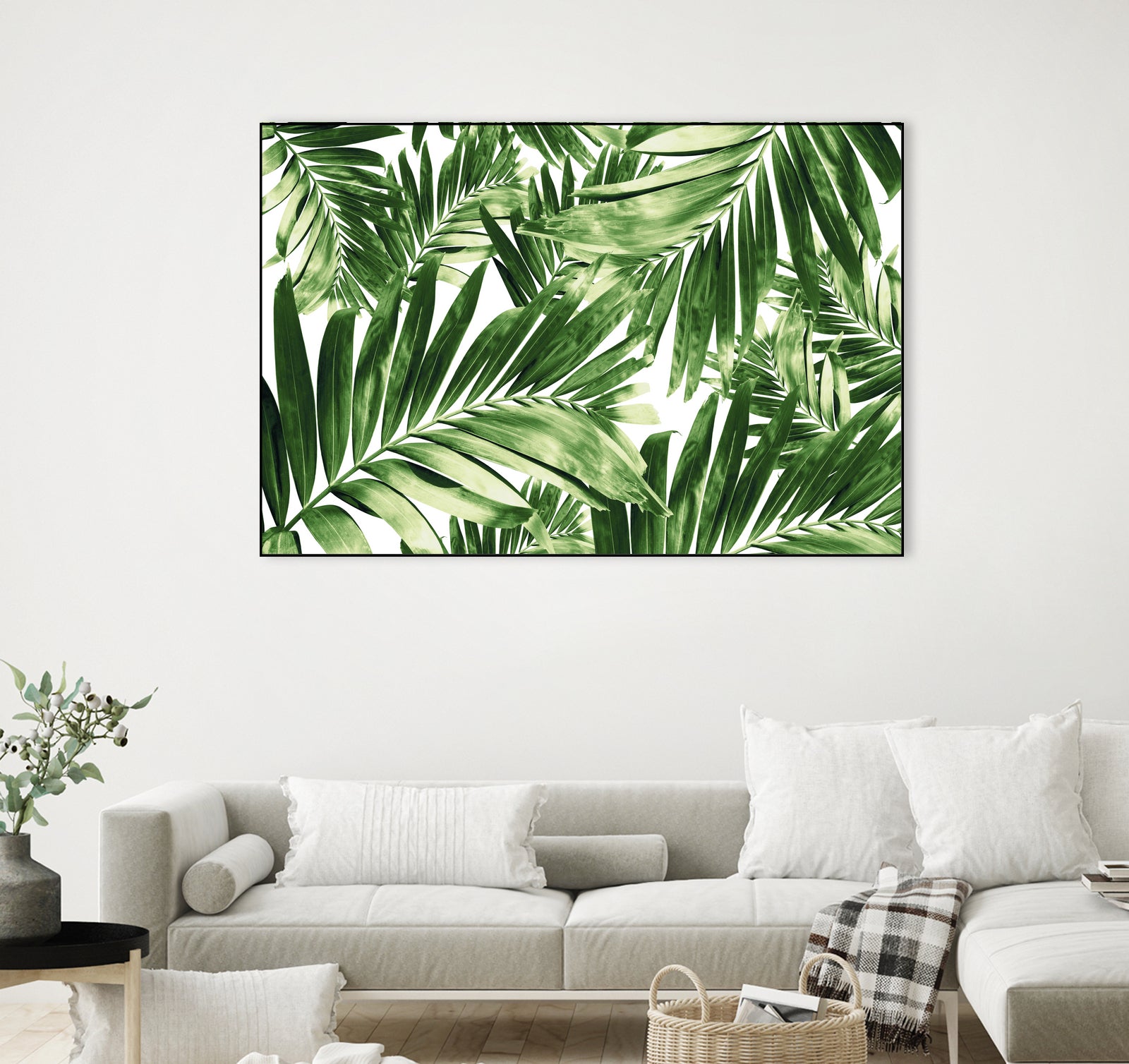 Palm Leaves Pattern Love 2 by Anitas Bellas Art on GIANT ART - coastal