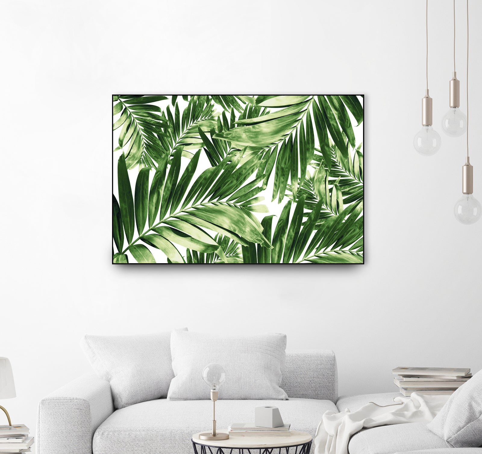 Palm Leaves Pattern Love 2 by Anitas Bellas Art on GIANT ART - coastal